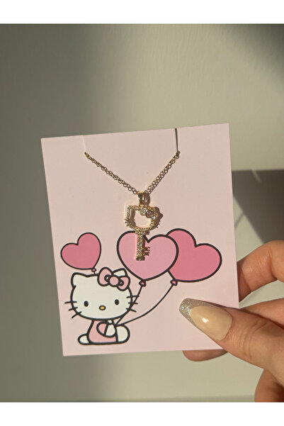 Harlofia Jewelry Çelik Hello Kitty Anahtar Kolye