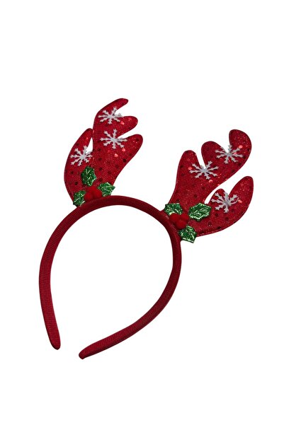 Melkady Aksesuar ميلكادي 555B - تاج عيد الميلاد/رأس السنة الجديدة مع غزال