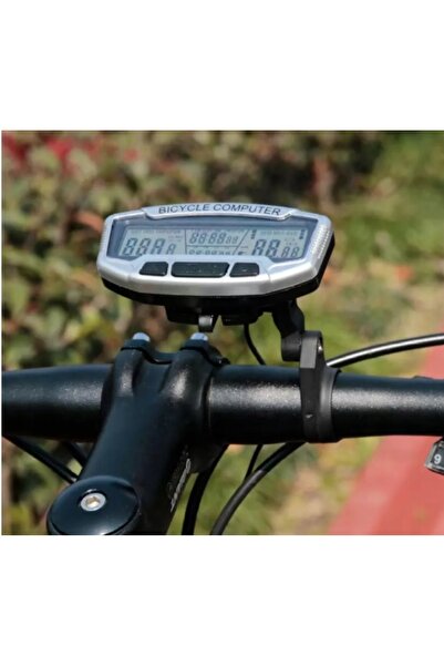 zola Digital bicycle speedometer, 28 functions, LED screen, waterproof, mounting system included, gray