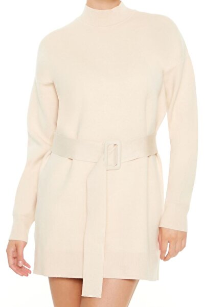 Forever 21 Kemerli Mini Triko Elbise