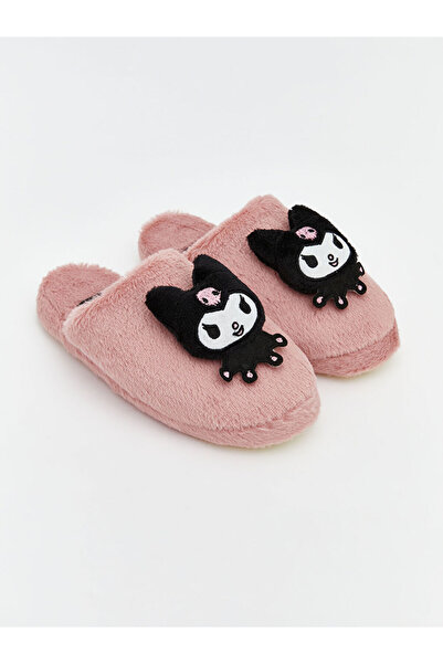 LC Waikiki Pembe Kuromi Baskılı Kız Çocuk Pelüş Ev Terliği