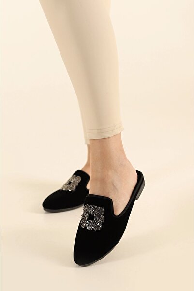 İKLİM LİFE Кам'яні замшеві жіночі капці