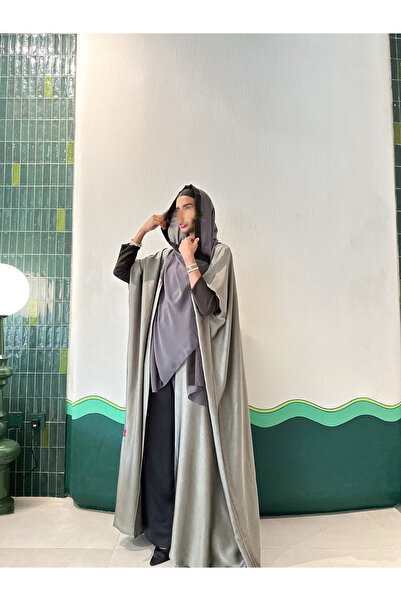 AYA MWT522 - Jacquard Abaya in Olive Green