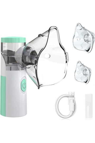 Mmctech Taşınabilir Nebulizatör Hava Buhar Cihazı Yetişkin ve Çocuklar Için Sessiz Hava Makinesi