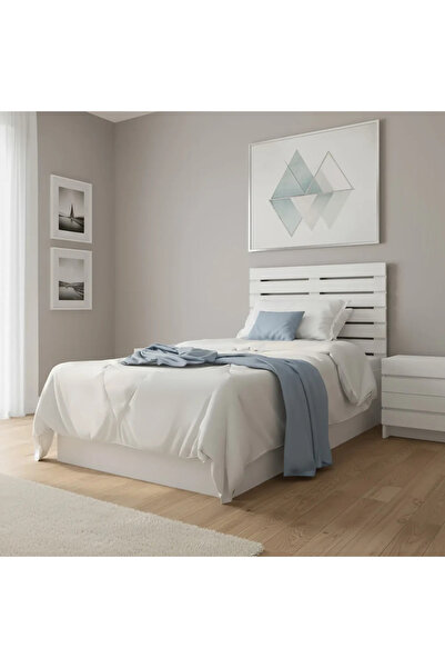 Stylish Home Classic single white bed - BD02