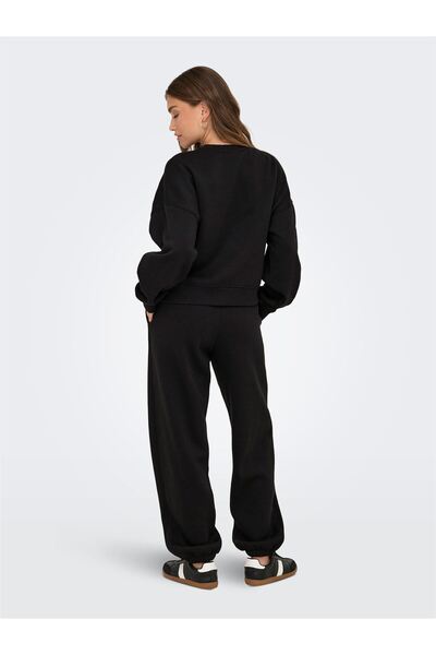 ONLY Onlbest Life L/S Crew Neck Swt Noos Women's Black Sweatshirt - 15338727