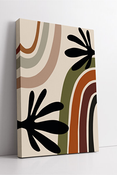 KOSS Dijital Pictură modernă pe pânză în stil boho minimalist cu arcuri color...