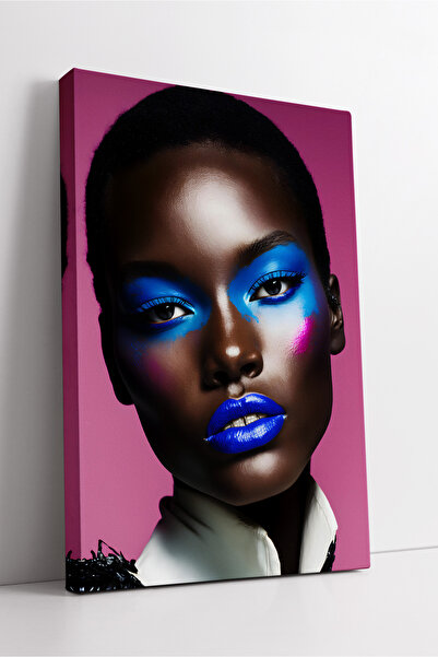 KOSS Dijital Artă modernă de portret, design de femeie africană, pictură pe p...