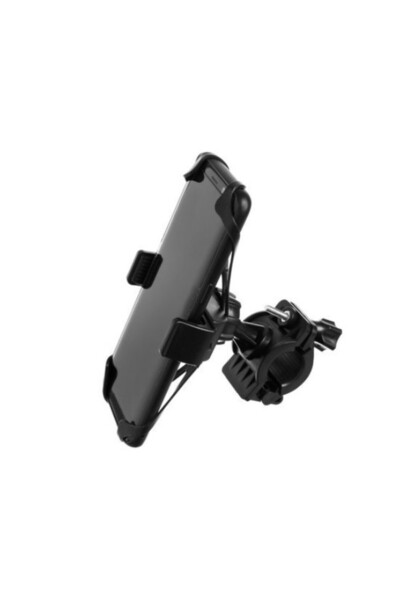 zola Phone holder, for bicycle handlebars, adjustable grip and silicone, black