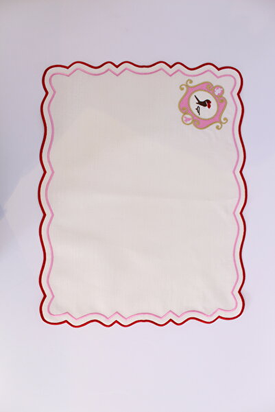 YXL HOME American Service 2-Piece Linen Love Birds Matching Rectangular Luxury Dining Table Set