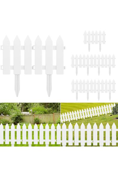 Generic Garden Fence 12 Pieces with 12 Plastic Inserts