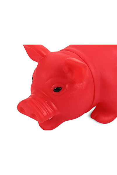 zola Toy for dogs, piggy model, with sounds, 15.5x9x7.5 cm, red