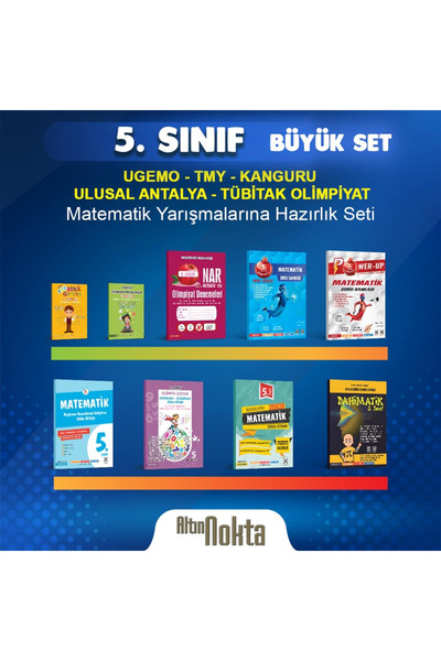 Altın Nokta Yayınevi 5. SINIF MATEMATİK YARIŞMALARINA HAZIRLIK BÜYÜK SET