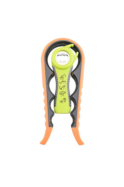 mediLOGIC Jar, container and bottle cap opener, multifunctional, 5 in 1, orange, mediLOGIC™