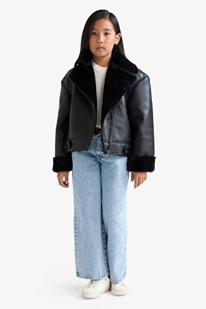 DeFacto Black Girl's Coat F0562A8/Bk27