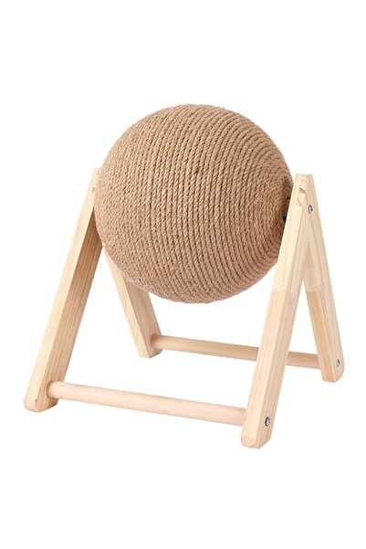 zola Scratching toy for cats, sisal ball, 20x17 cm, beige