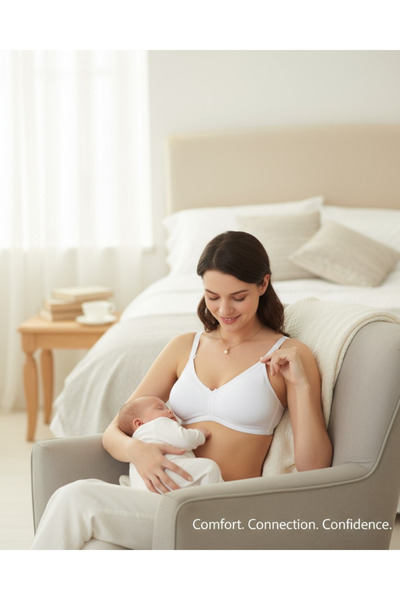 imer Women's Cotton Modal Nursing Bra Without Cups – Easy Open Design with Clips