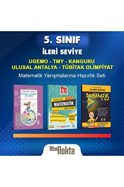 Altın Nokta Yayınevi 5. SINIF MATEMATİK YARIŞMALARINA HAZIRLIK İLERİ SEVİYE