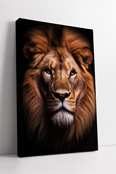 KOSS Dijital Pictură pe pânză cu portret de leu, care reprezintă carisma și p...