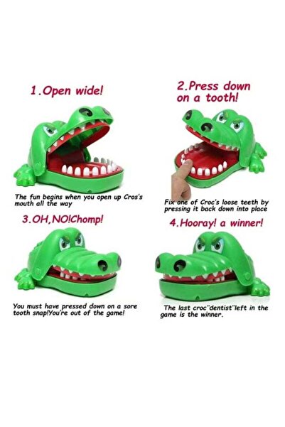 Generic Crocodile Dentist Bite Finger Toy - Portable Lightweight