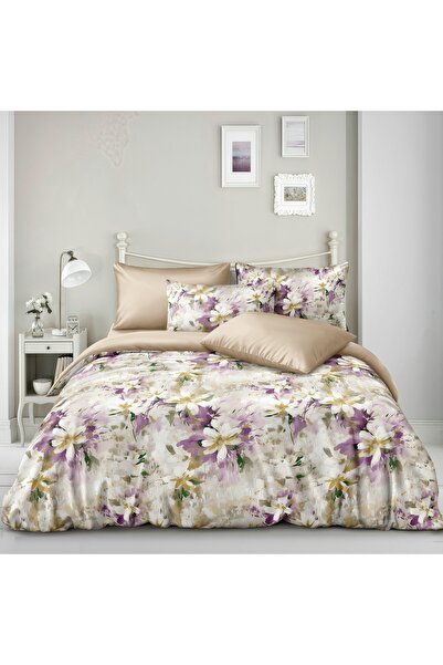 CHIRASO CHIRASO Bed Linen, Fine SATIN 4 Pieces ELASTIC Fitted Sheet 180x200 Duvet Cover 200x230 2 Pillowcases