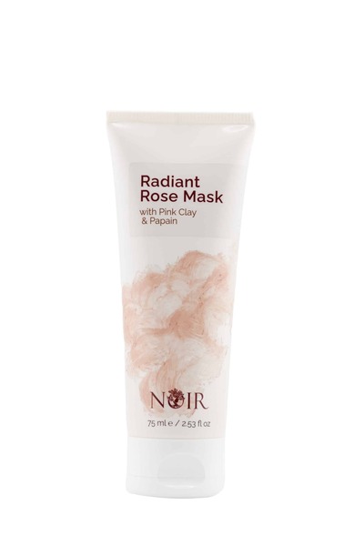 Noir Cosmetics Radiant Rose Mask – Exfoliating Mask with Pink Clay & Papain for Deep Cleansing & Brightening