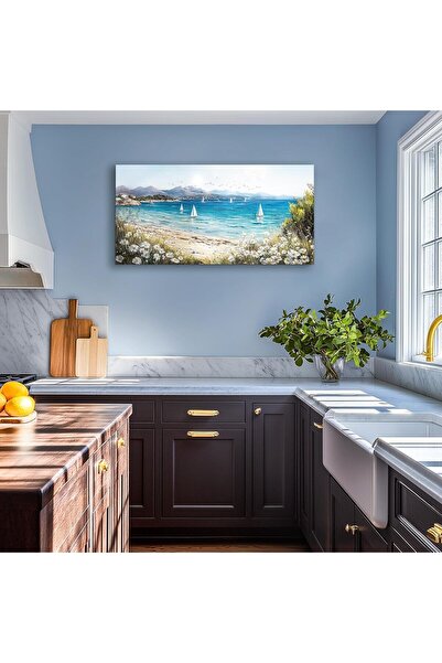 Emoda home Trove لوحة فنية جدارية مؤطرة من القماش بمناظر طبيعية ريفية (60×120...