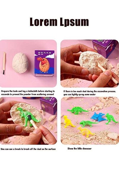 UNIVERSAL UNIBUNNY Dinosaur Egg Toys Dig Kit for Kids - STEM Excavation Fossil Digging