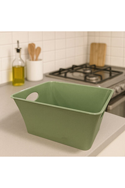 SİHİRLİ AYAKLAR Colorful Plastic Storage Container Organizer Hobby Box Kitchen Bathroom Organizer 2 Lt 21X15 cm