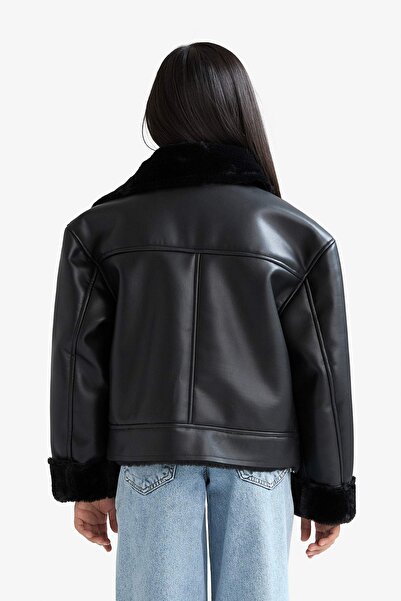 DeFacto Black Girl's Coat F0562A8/Bk27