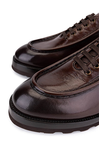 Tamer Tanca Erkek Hakiki Deri Taba Bufalo Casual Ayakkabı