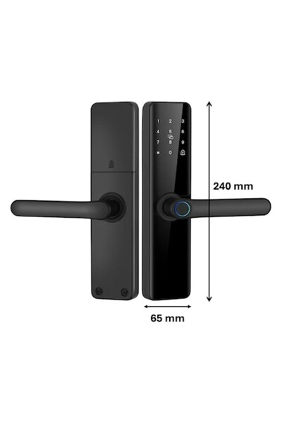 OEM Smart Lock T2 - Black (TTLock, 5-in-1: Wireless, Card, Fingerprint, PIN, Key)