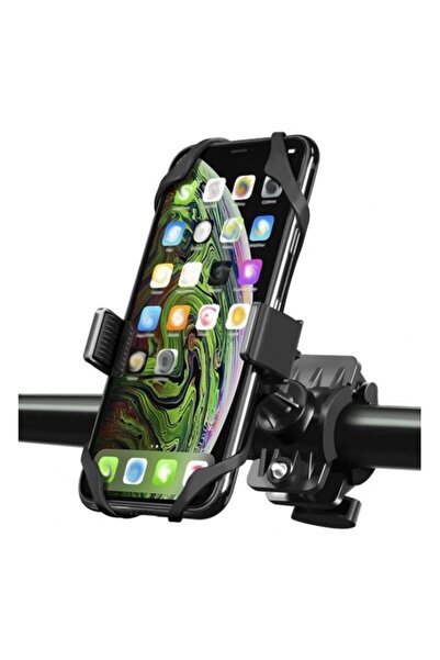 zola Phone holder, for bicycle handlebars, adjustable grip and silicone, black