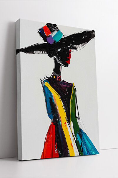 KOSS Dijital Αφρικανική γυναικεία φιγούρα Πολύχρωμη αφηρημένη μοντέρνα τέχνη ...