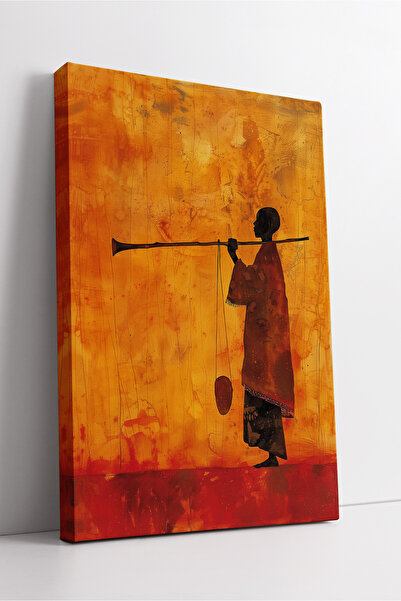 KOSS Dijital Pictură modernă pe pânză, cu temă figură africană, abstractă, în...