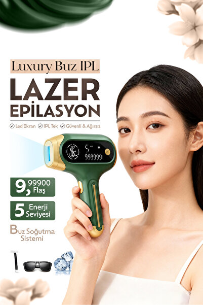 EN SİGA Ağrısız Buzlu 999.999 Atım Otomatik Vücut Yüz Kuvars Lamba IPL Lazer ...