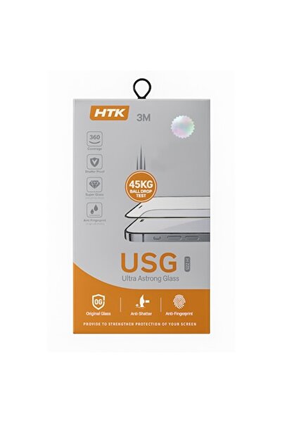 USG Protector de ecran din sticlă securizată pentru iPhone 16 Pro - Super Nano, rezistență la șocuri de 45 kg, anti-zgârieturi