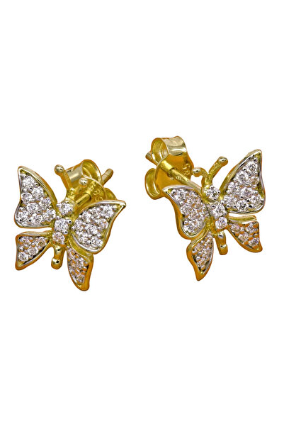 Gold Cercei Aur de 14k cu Diamante