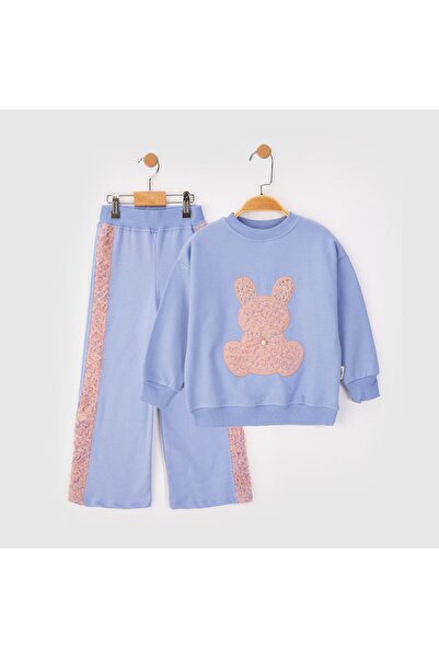 Lmn Pearl Tulle Rabbit Detail 2-Piece Seasonal Girl's Set