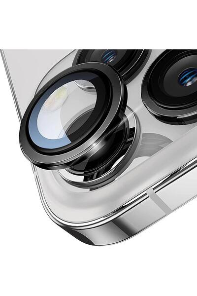 bovinox İphone 16 Uyumlu Mercek Lens Kamera Koruyucu Premium Kamera Lens Koruma Tam Kapatan Kamera Camı