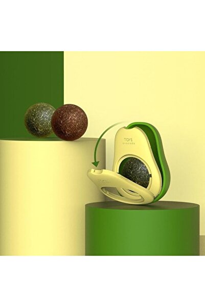 zola Catnip toy, avocado shape, rotating ball, catnip