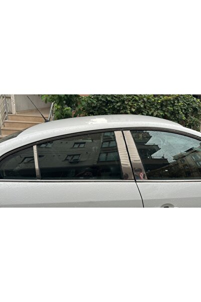CHROMELINE Renault Fluence Krom Kapı Direği 6 Parça Krom Paslanmaz Çelik Cam ...
