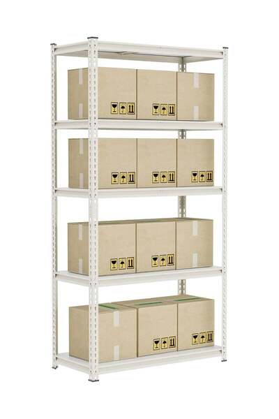 Türkiye 5 Tier Laminated Heavy Duty Garage Storage Adjustable Metal Shelving ...