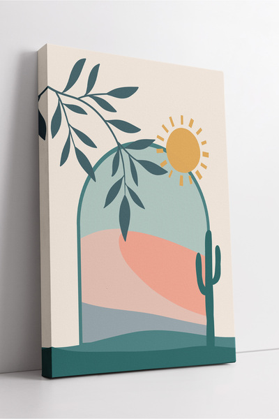 KOSS Dijital Tablou decorativ modern pe pânză cu tematică naturală minimalist...