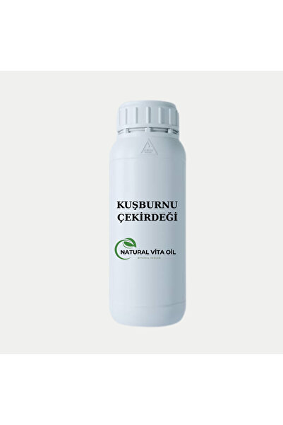 Natural Vita Oil Kuşburnu Çekirdeği Yağı 1000 ml %100 Saf Bitkisel Yağ Cilt v...