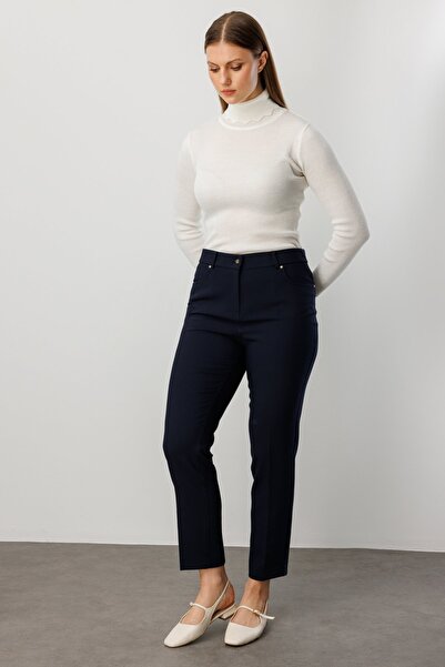 Ekol Narrow Leg Plus Size Trousers