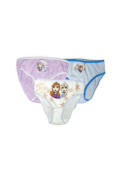 Frozen Set of 3 pairs of girls' panties Snowflakes
