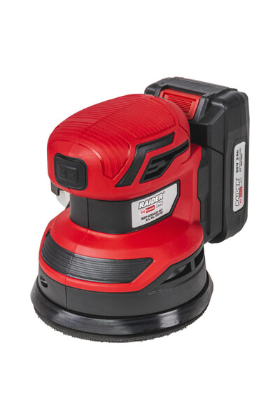 Raider RDP-KRSA20 Orbital Sander, 20V Li-Ion 2.0Ah, 125 mm, variable speed