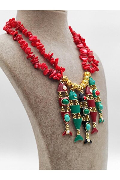 Nsl Jewels ÇOK RENKLİ BALIK KOLYE