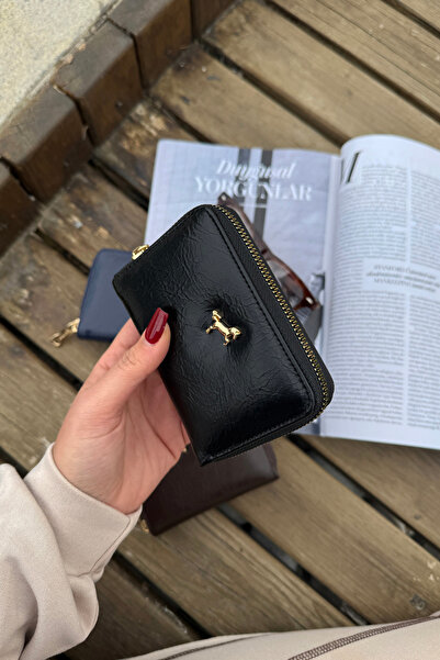 La La'Graccio Paris La'Graccio Paris Women's Move Soft Leather Handy Wallet Black